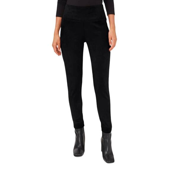 Vince Camuto pants faux suede banded leggings black X-Small XS - Picture 1 of 5